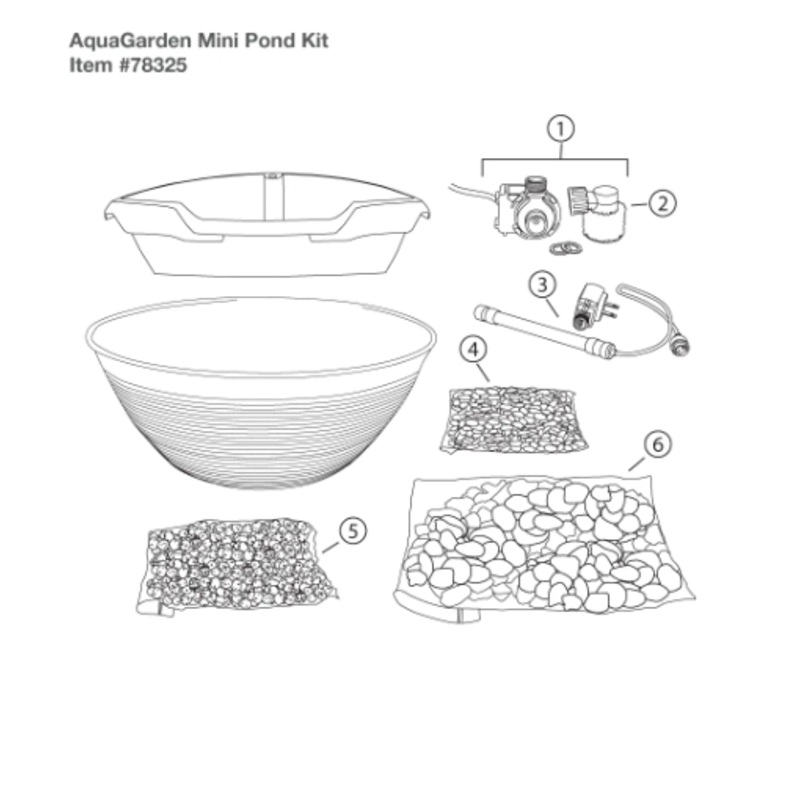 Replacement Parts for Aquascape AquaGarden Mini Pond Kit