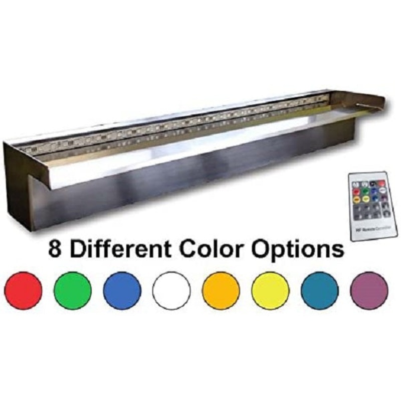 Anjon NiteFalls Stainless Steel Spillways w/ Optional Color Changing with Remote