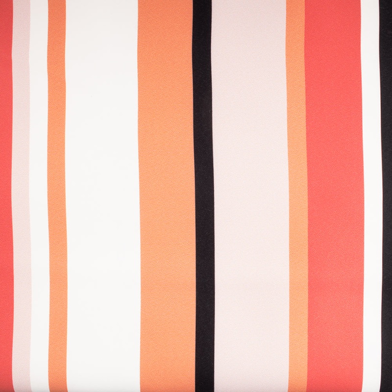 Home Decor Fabric - Petite Coccinelle - Stripe - Coral