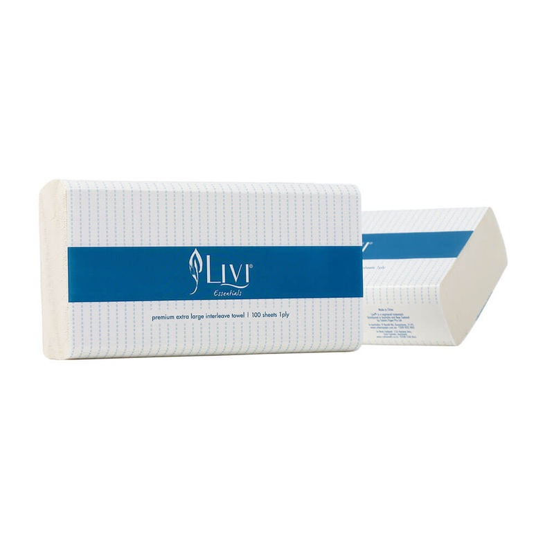 Livi Essentials Entrelacez une serviette en papier  1 pli XL (bote de 24)