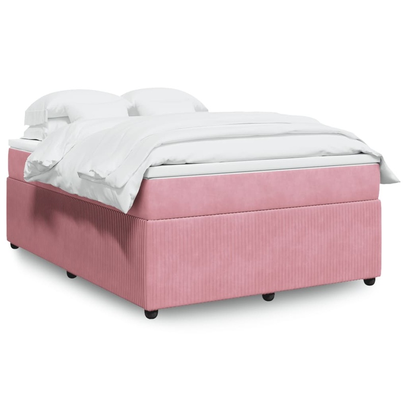 Sommier  lattes de lit avec matelas Rose 160x200 cm Velours